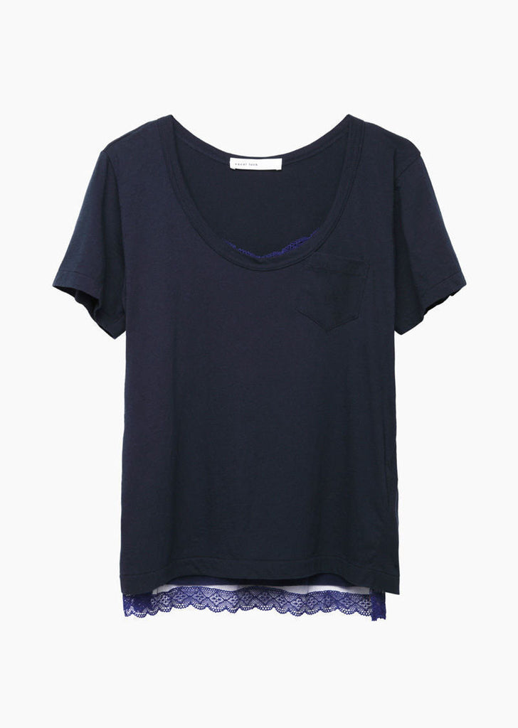 Lace Trim T-Shirt