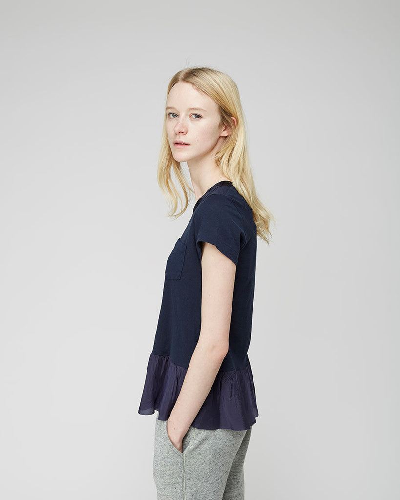 Ruffled Hem Tee