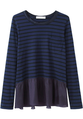 Skirted Stripe Top