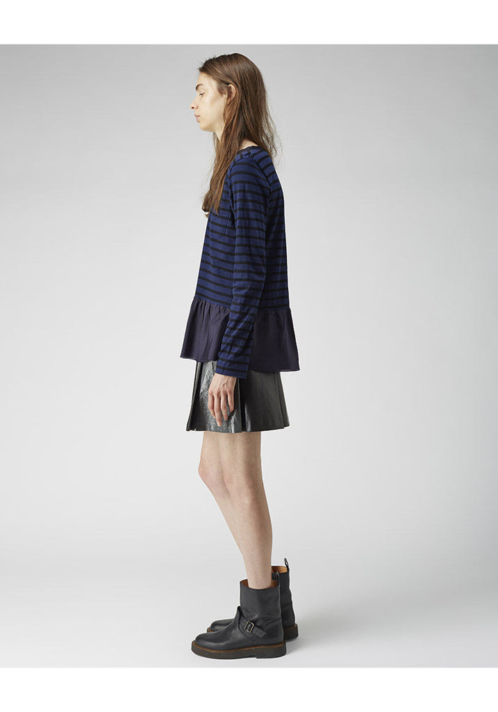 Skirted Stripe Top