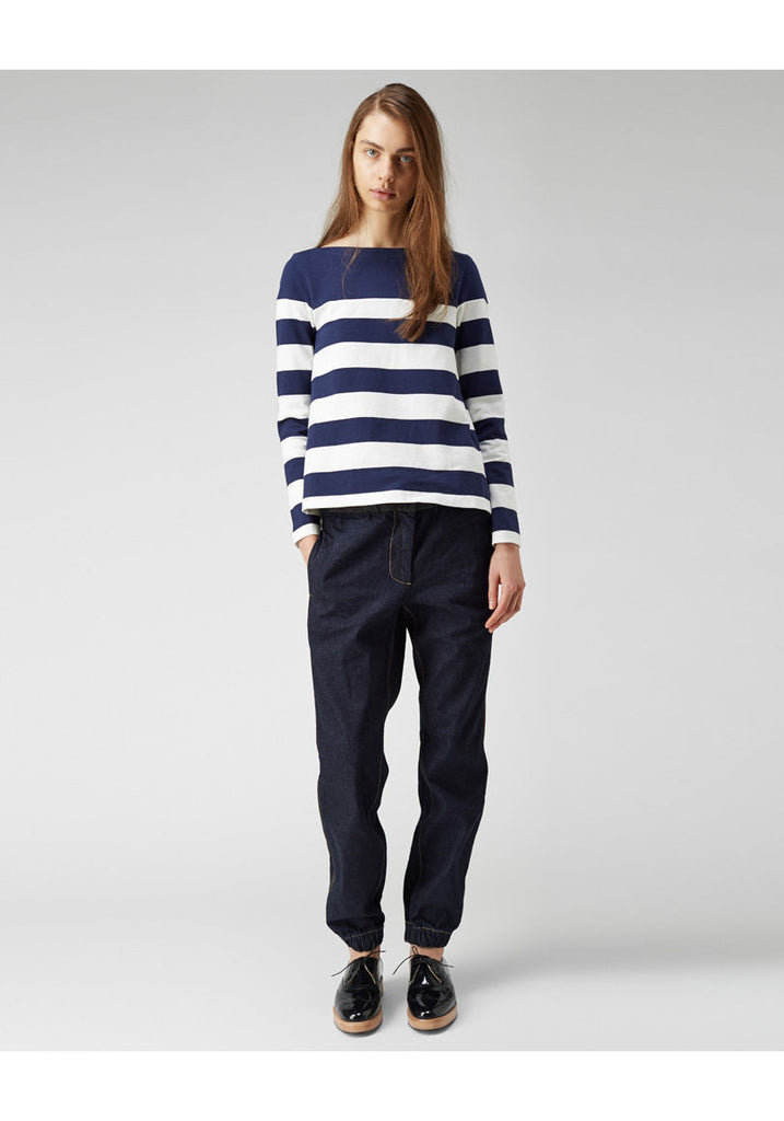 Striped Boatneck Tee