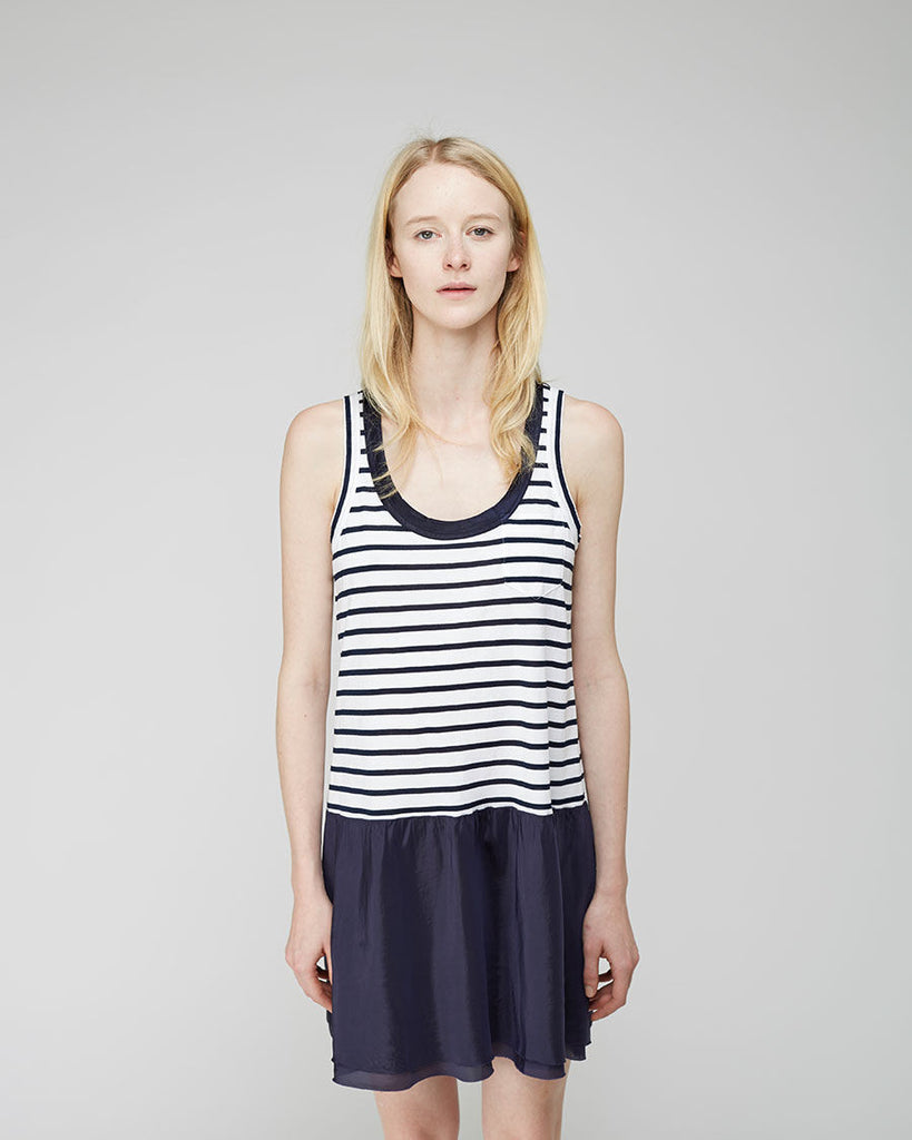 Striped Combo Tank Dress