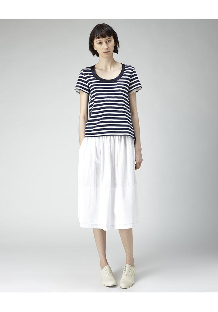 Striped Cupro Back Tee