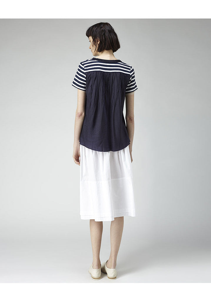 Striped Cupro Back Tee
