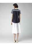 Striped Cupro Back Tee