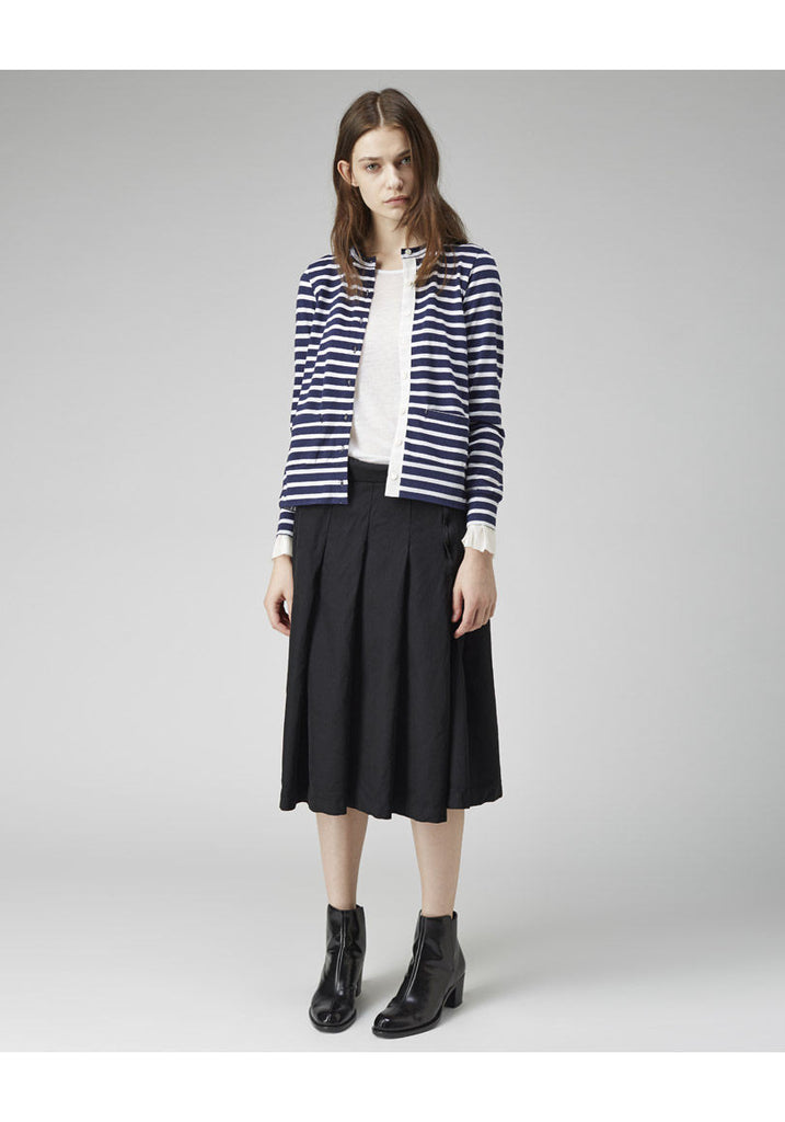 Striped Split Back Cardigan