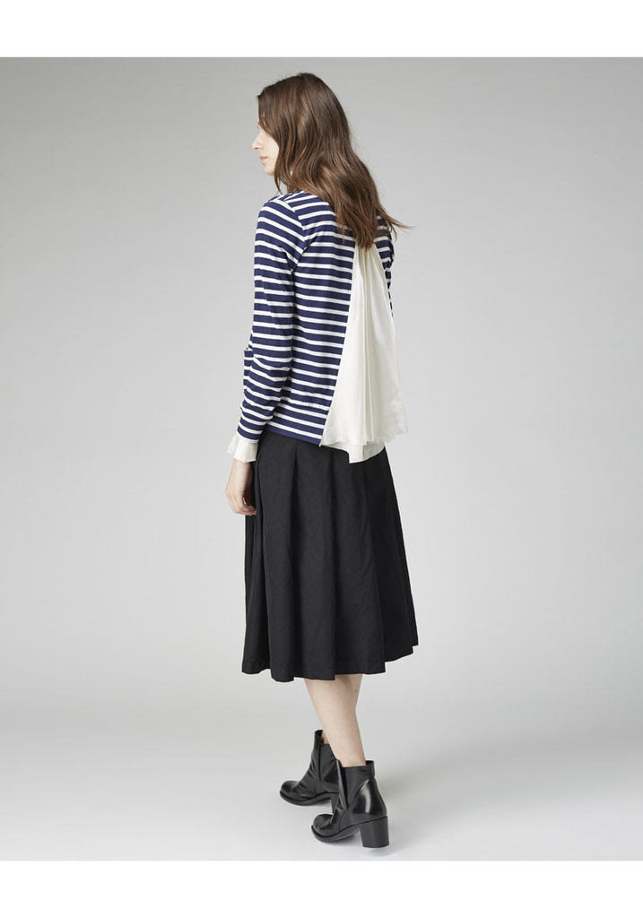 Striped Split Back Cardigan