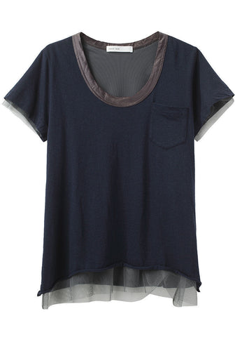 Tulle Trim Tee