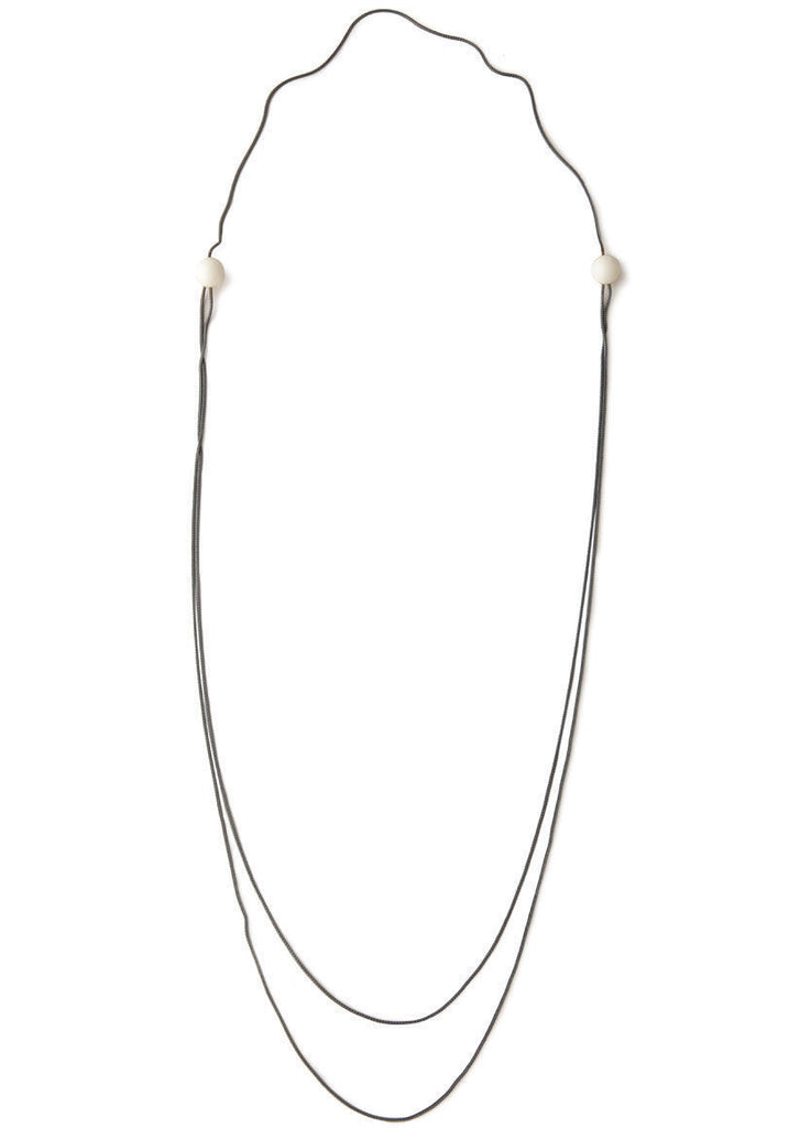 Ivory Long Boule Necklace