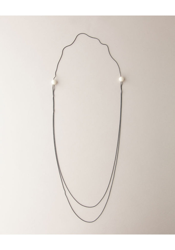 Ivory Long Boule Necklace