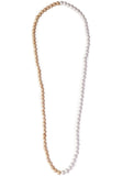 Natural White Wood Necklace