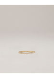 Point Ring with White Diamond