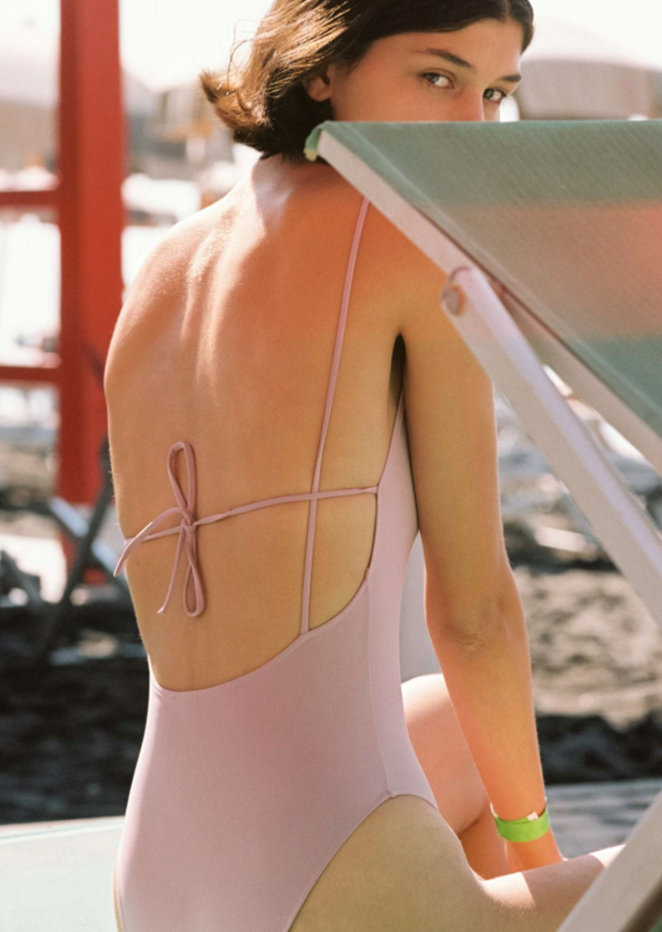 Ventiquattro V-neck One Piece — Rose