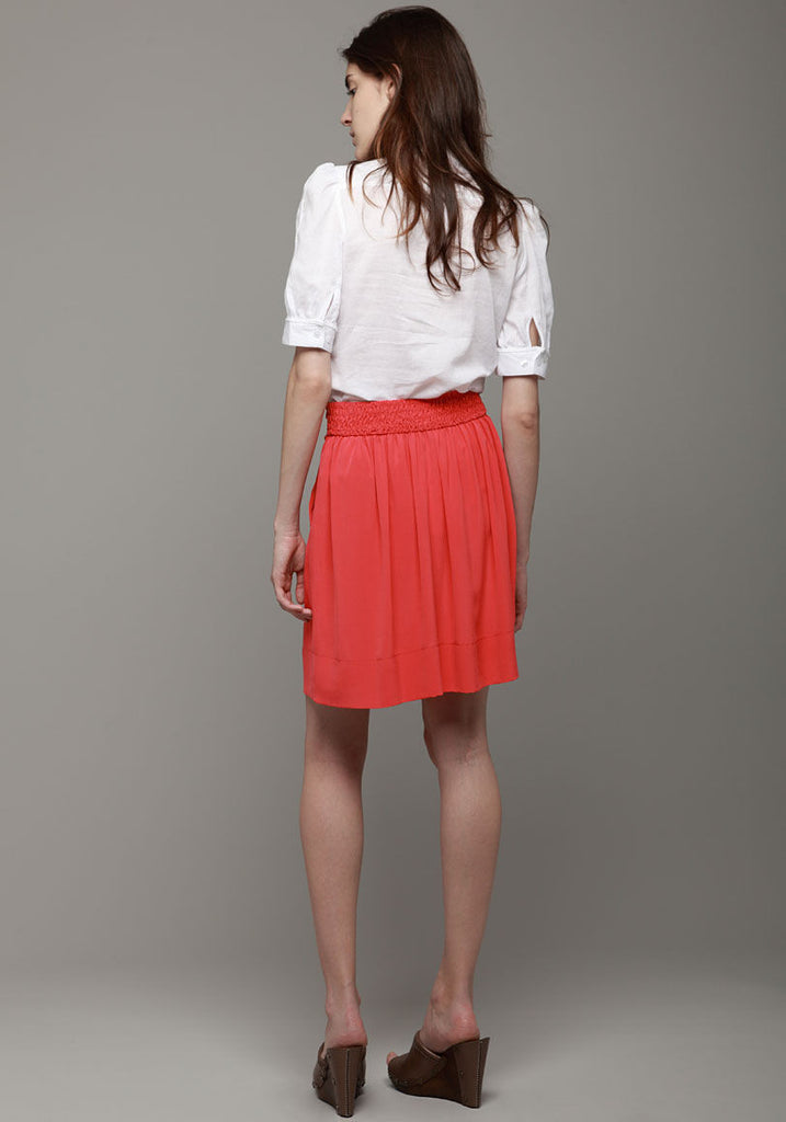 Braided Neck Tie Blouse