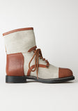 Canvas Biker Boot