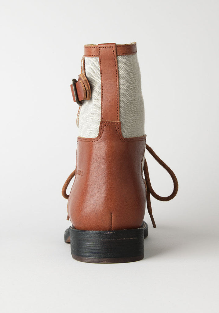 Canvas Biker Boot