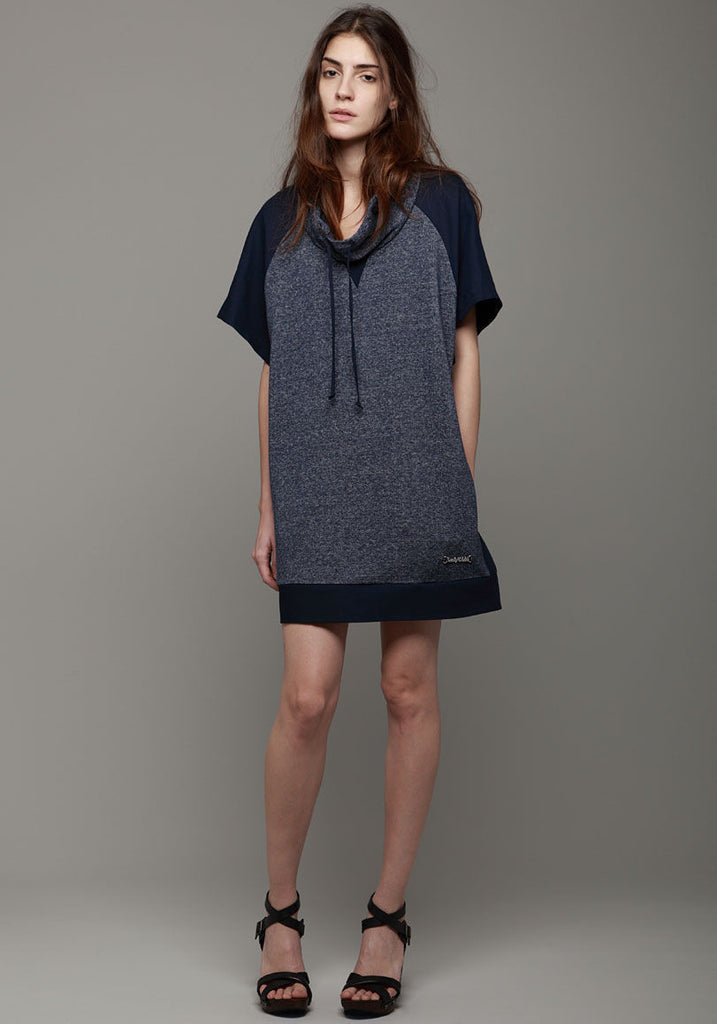 Drawstring Neck Dress