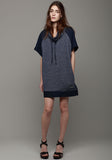 Drawstring Neck Dress