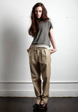 Low Slung Pleat Pant