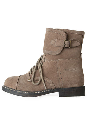 Nubuck Biker Boot