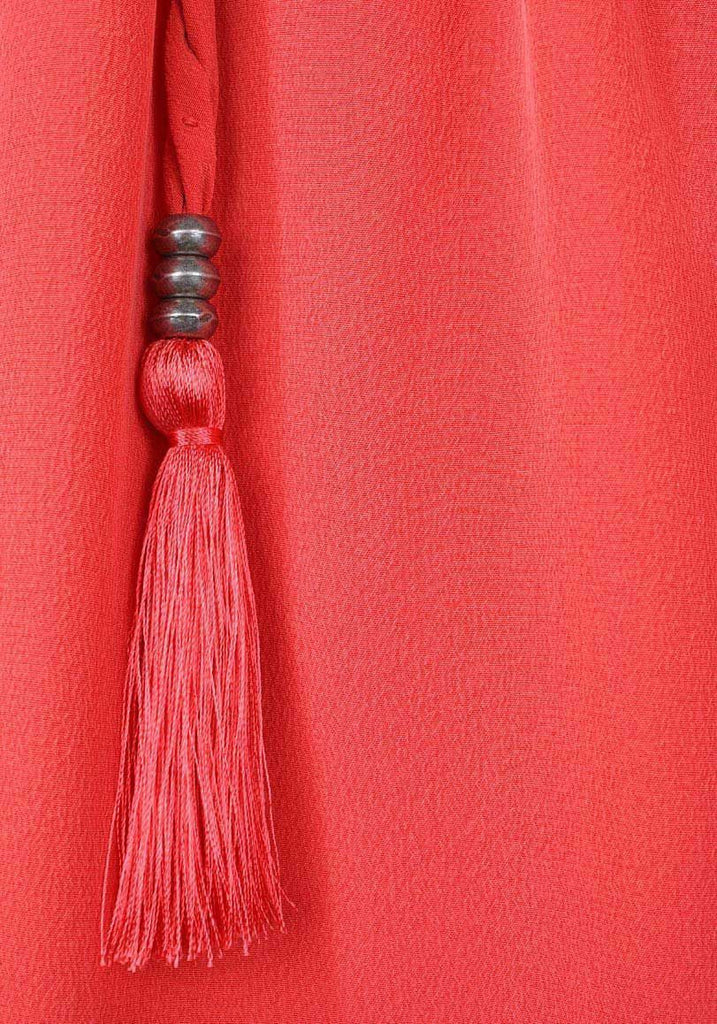 Pleated Tassel Skirt