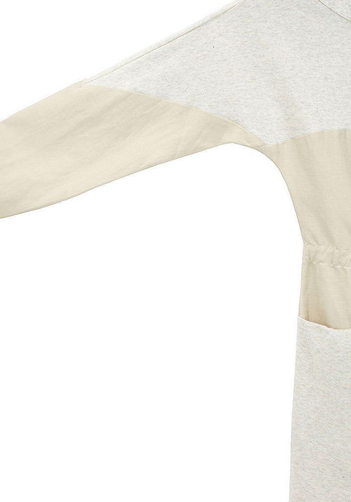 Tie Waist Sweatshirt Dress