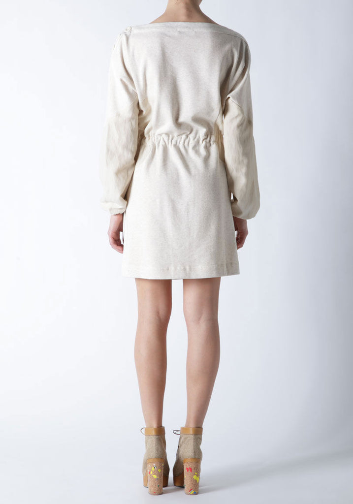 Tie Waist Sweatshirt Dress