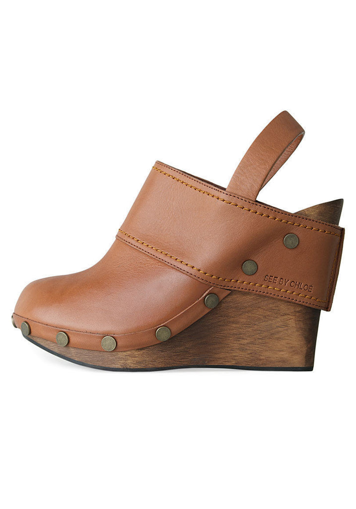 Wooden Wedge Heel