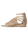 Braided Strap Wedge Sandal