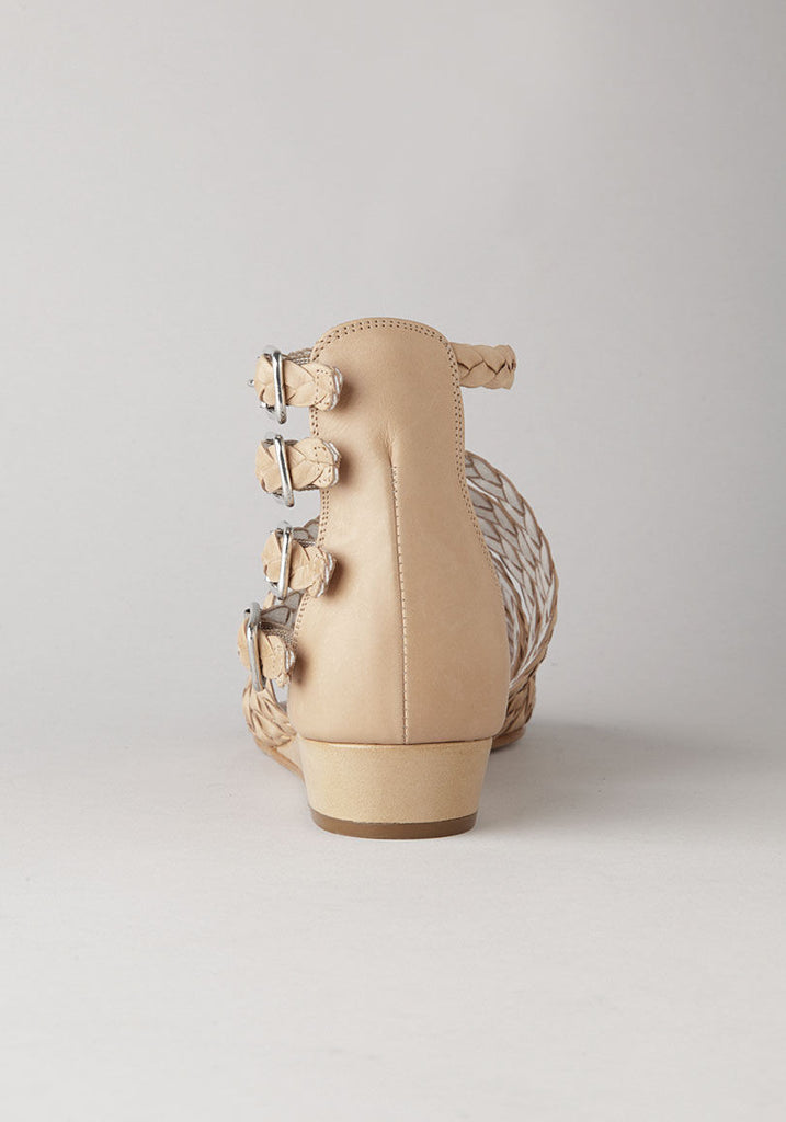 Braided Strap Wedge Sandal