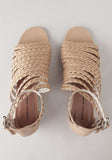 Braided Strap Wedge Sandal