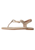 Flat Suede Sandal