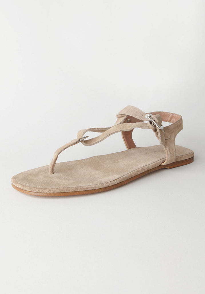 Flat Suede Sandal