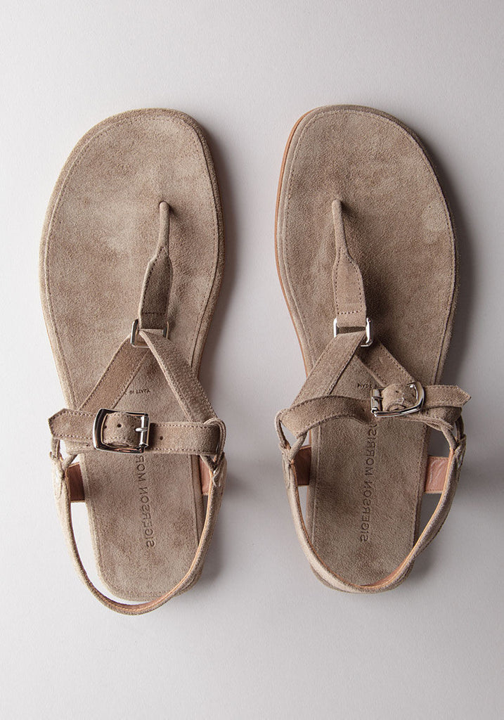 Flat Suede Sandal