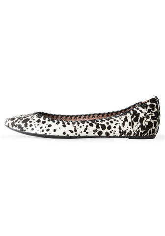 Round Toe Pony Flat