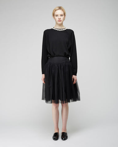 Gathered Tulle Skirt