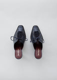 Stella Embossed Croc Mule