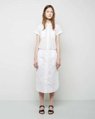 Buttondown Eyelet Skirt