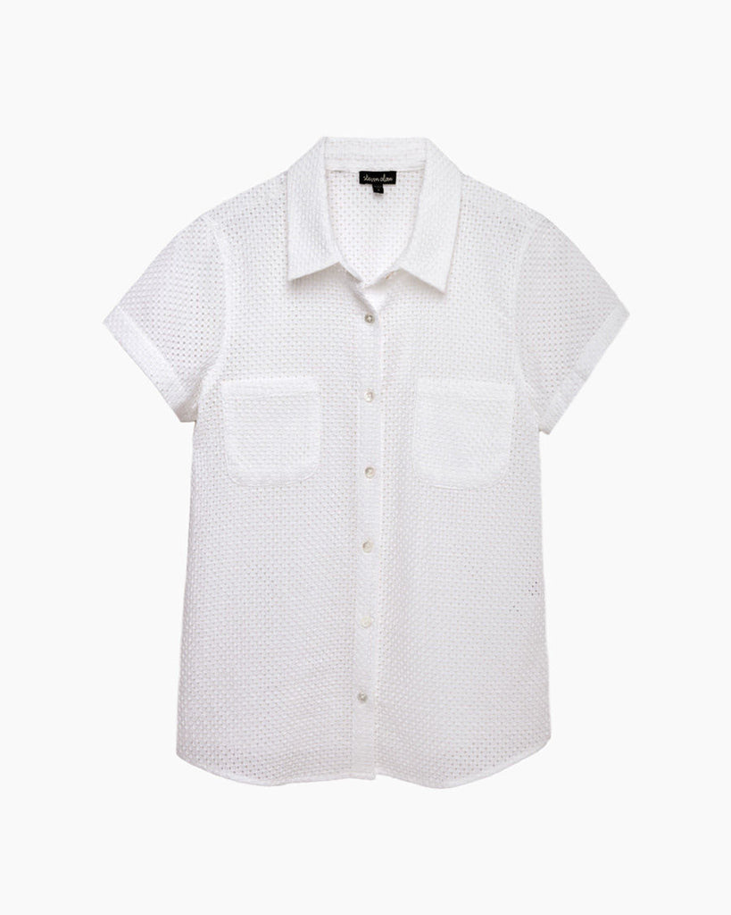 Georgette Eyelet Top