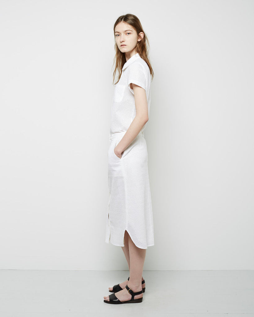 Georgette Eyelet Top