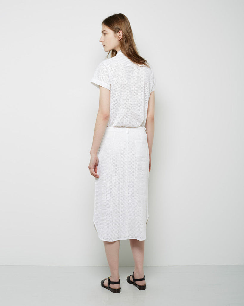 Georgette Eyelet Top