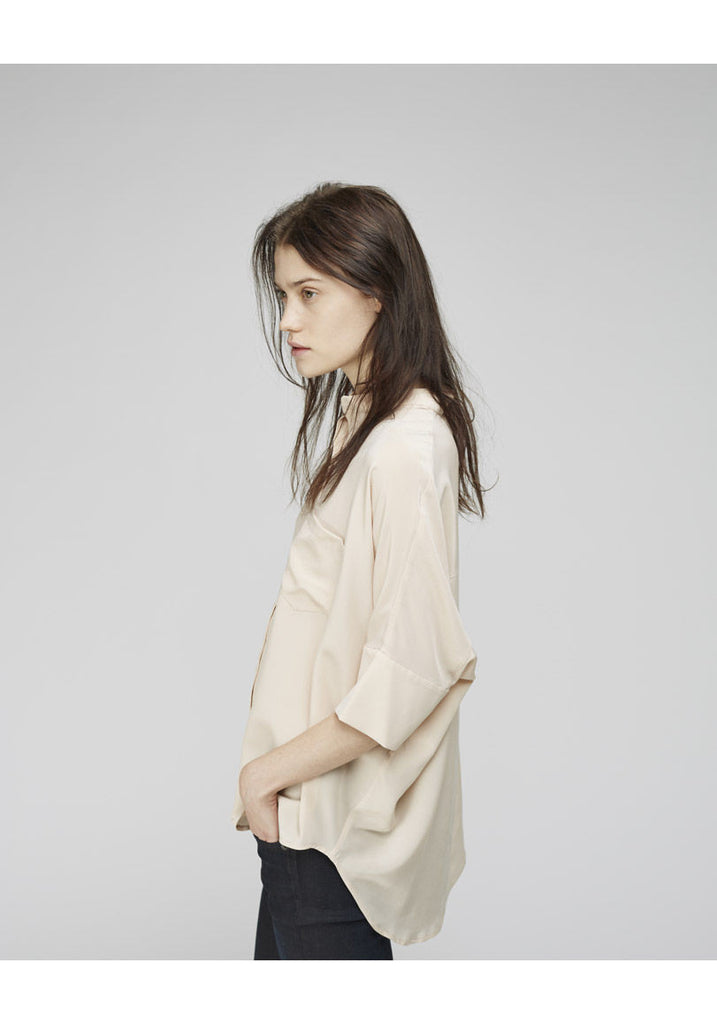 Oversized Silk Shirt