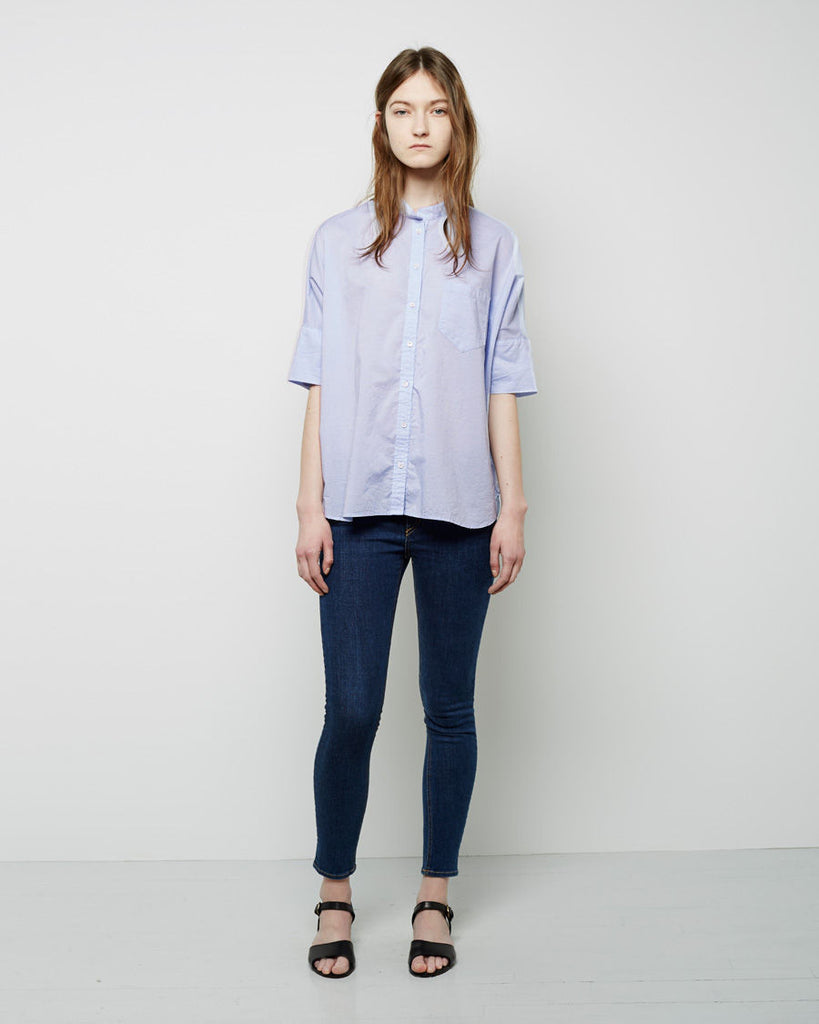 Oversized Stand Collar Shirt