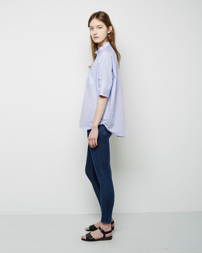 Oversized Stand Collar Shirt