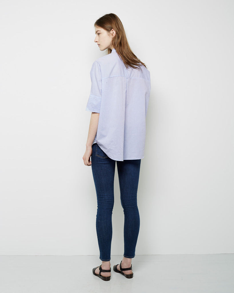 Oversized Stand Collar Shirt