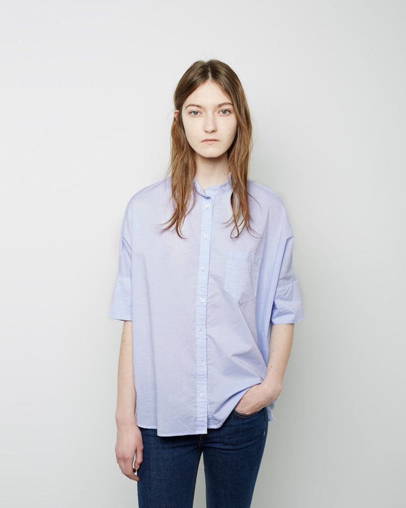 Oversized Stand Collar Shirt