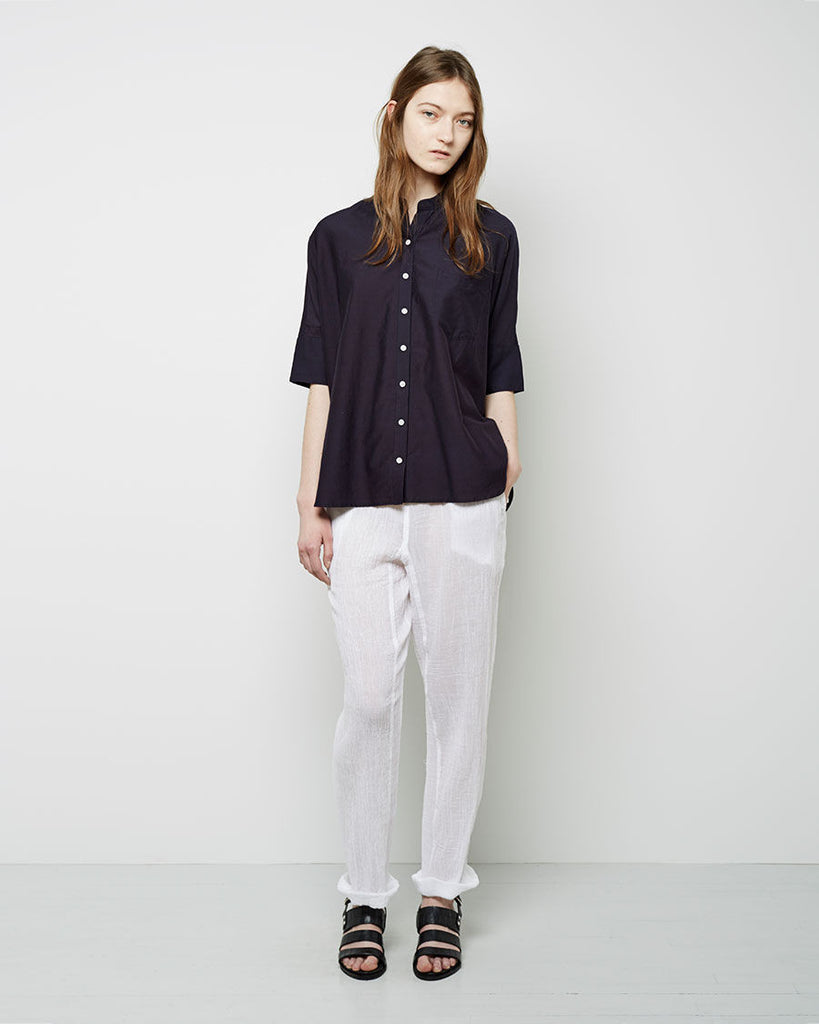 Oversized Stand Collar Shirt