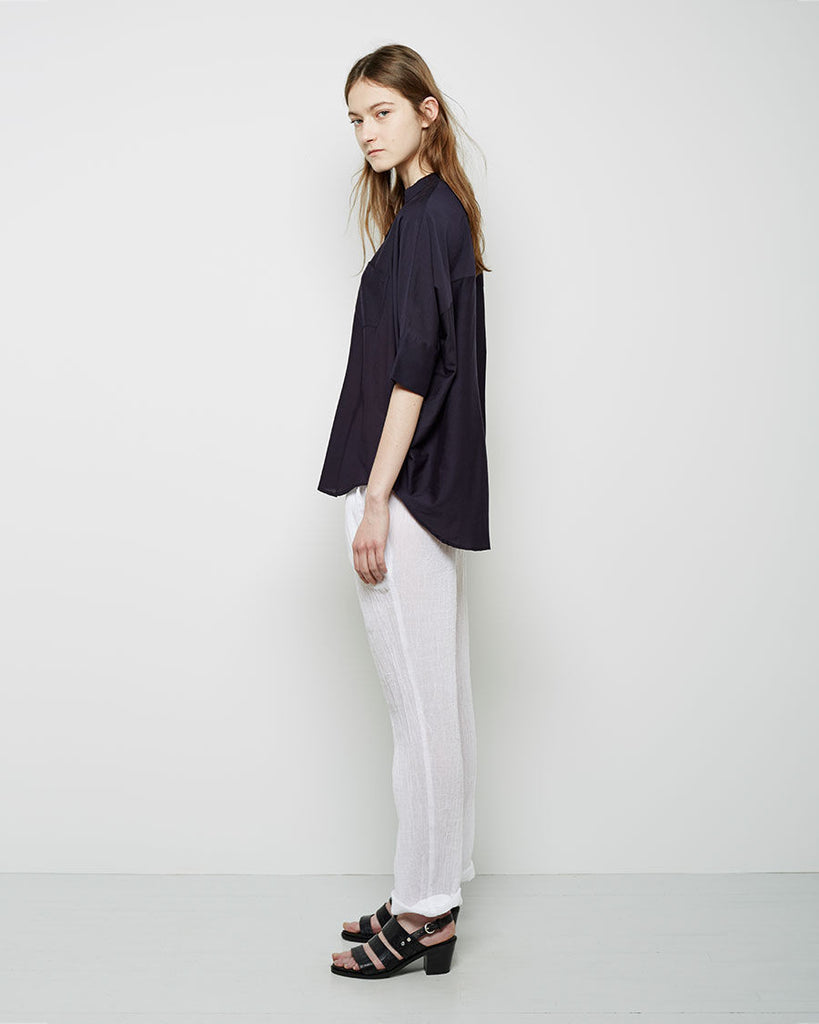 Oversized Stand Collar Shirt