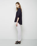 Oversized Stand Collar Shirt