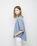 Oversized Stand Collar Shirt